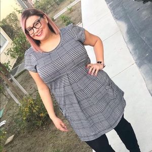Plaid dress with pockets